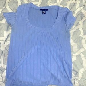 A simple blue tee